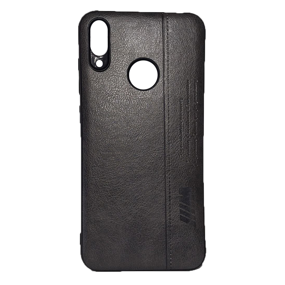 Накладка Leather для Huawei Y7 2019 (Сіра)-0